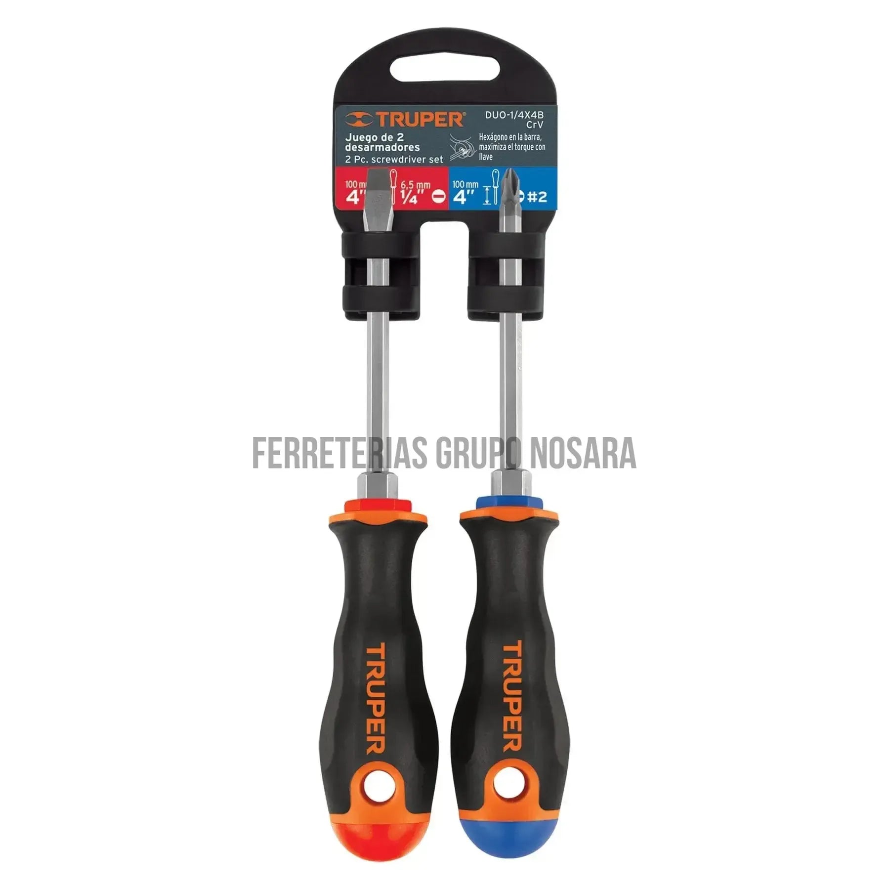 TRUPER DEST DUO PLANO-PHIL 1/4X4 19622-