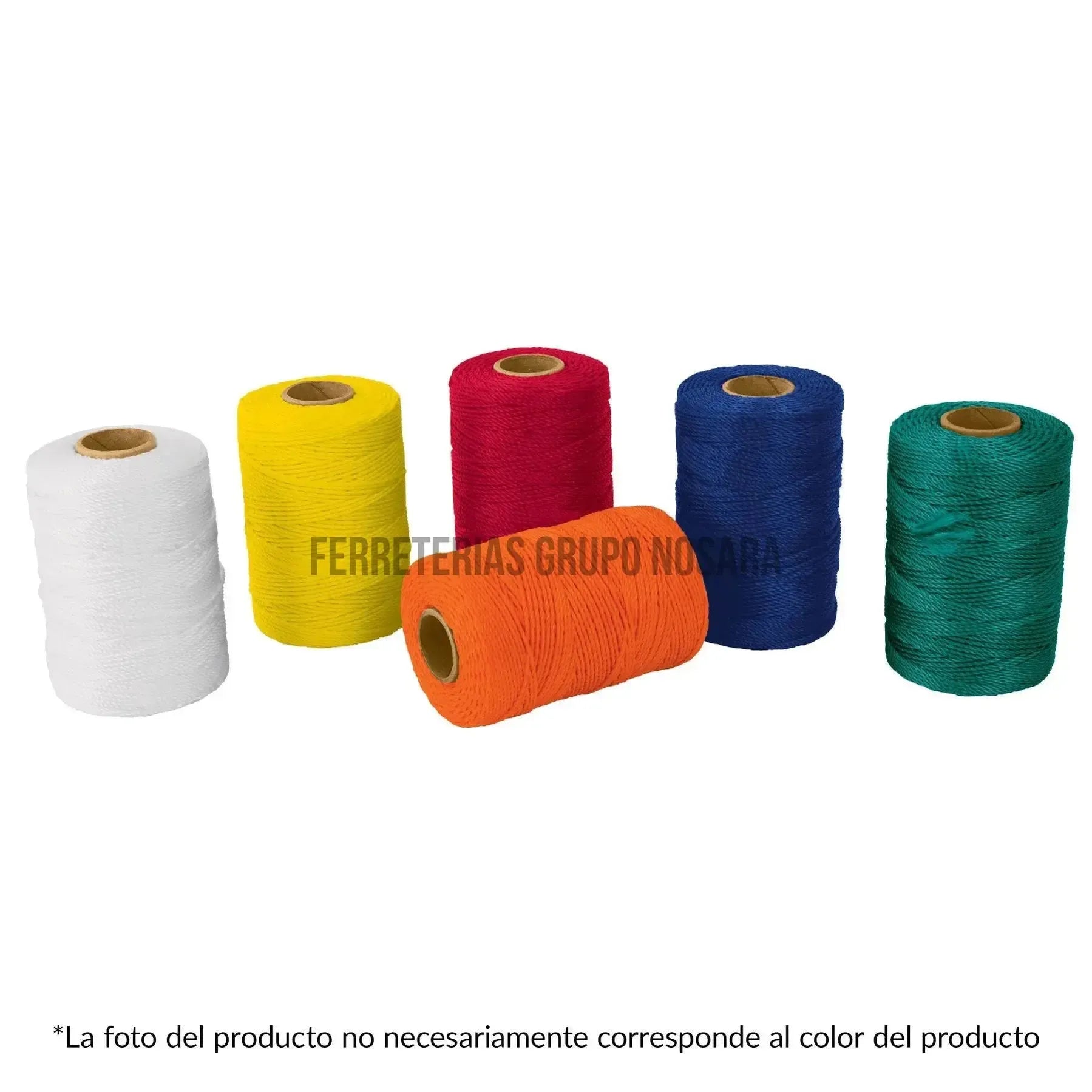 Carrete con 165 m de hilo para albañil rojo, Truper / 14052-