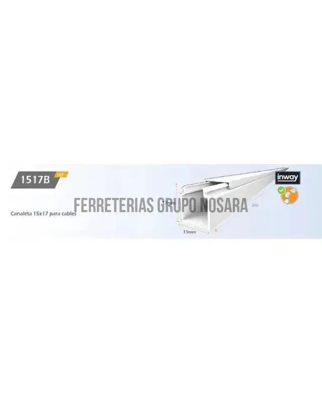 EAGLE CANALETA 15X17X2 1V S/ADHES / 1517B-