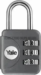 YALE CANDADO YP1 P/MALETA GRIS 8822-