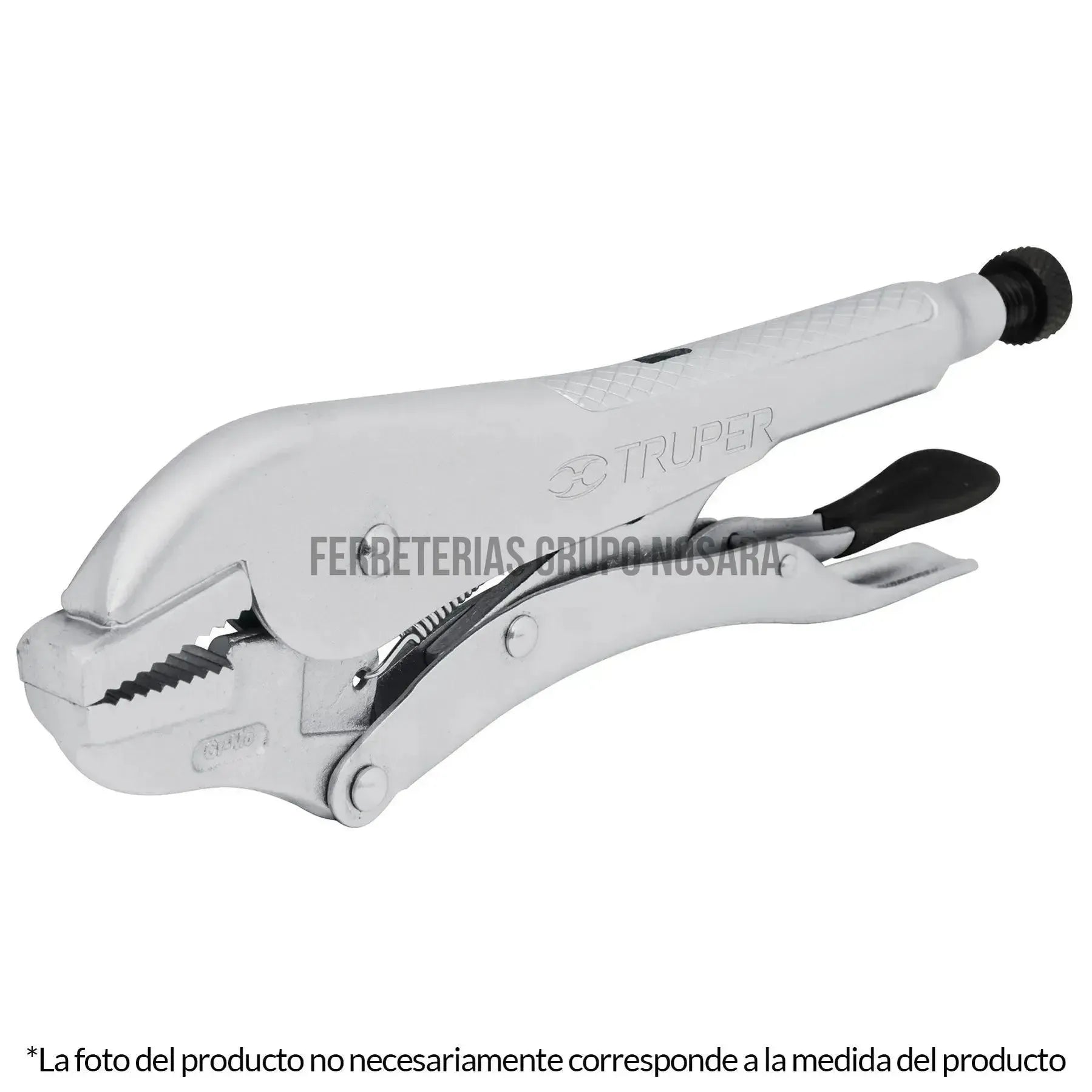 Truper Pinza de presión 10' mordaza recta / 17424-