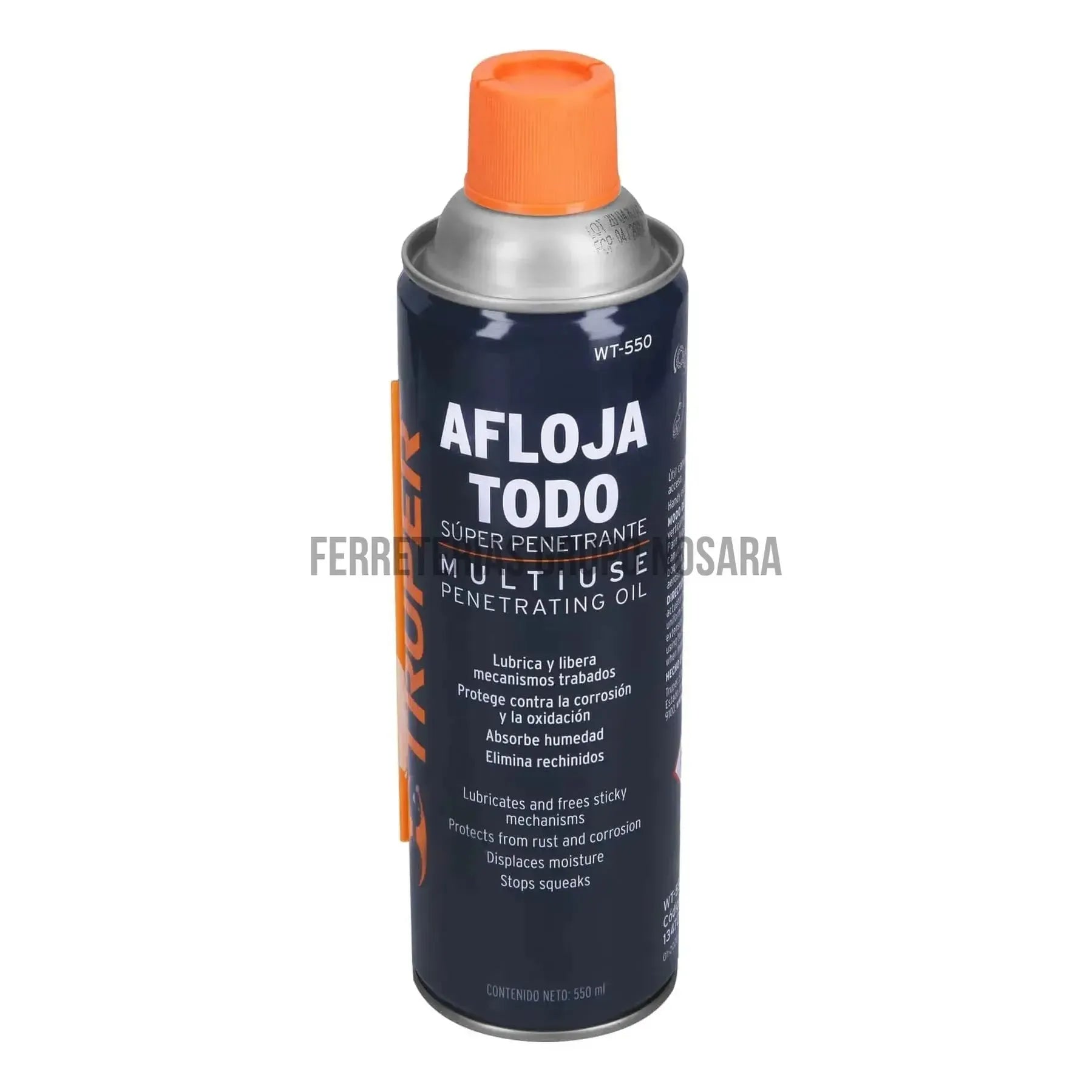 Aceite multiusos en aerosol, 550ml (19oz), Truper WT-550 / 13472-