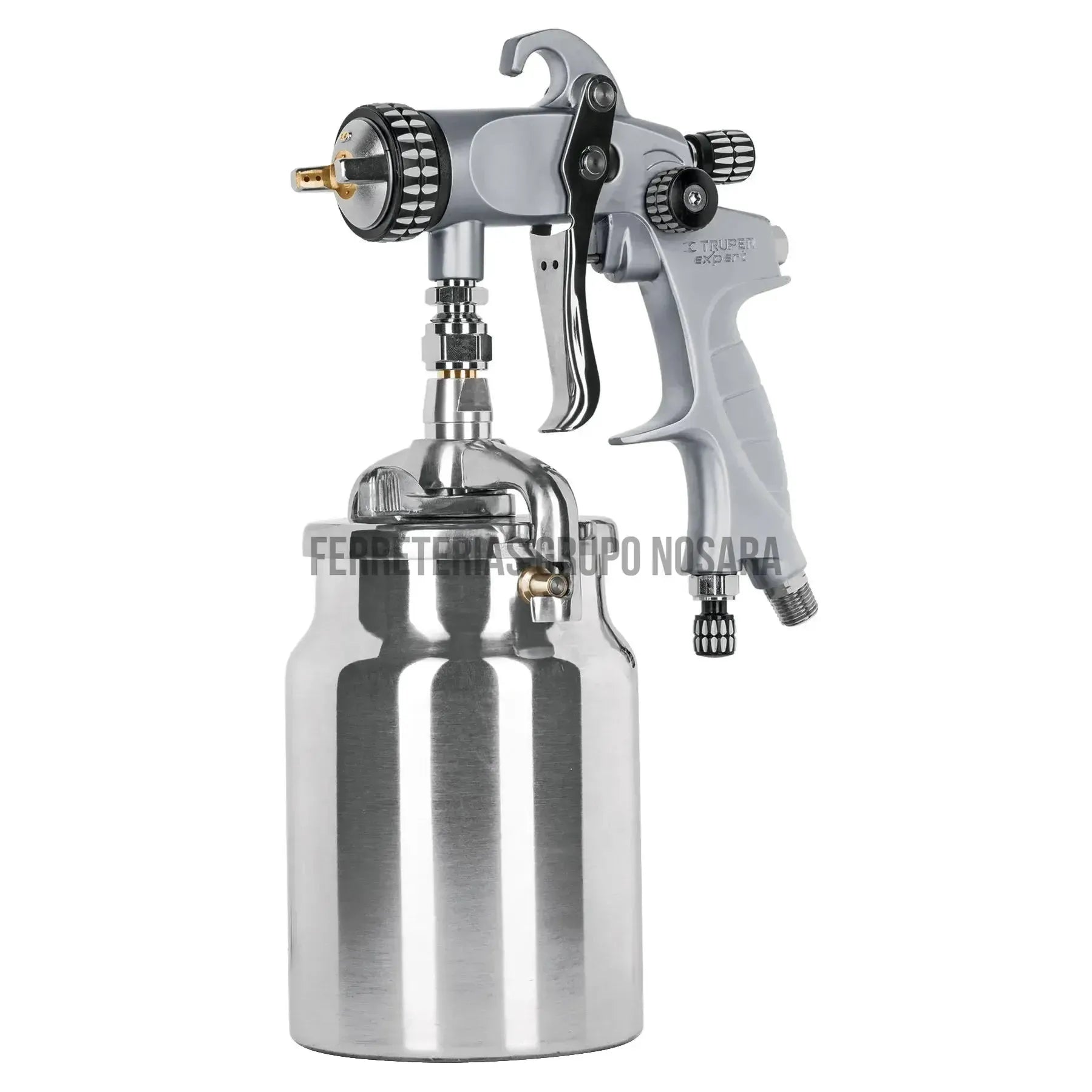 Pistola p/pintar succión HVLP vaso aluminio, 1.4 mm, Expert / 14030-