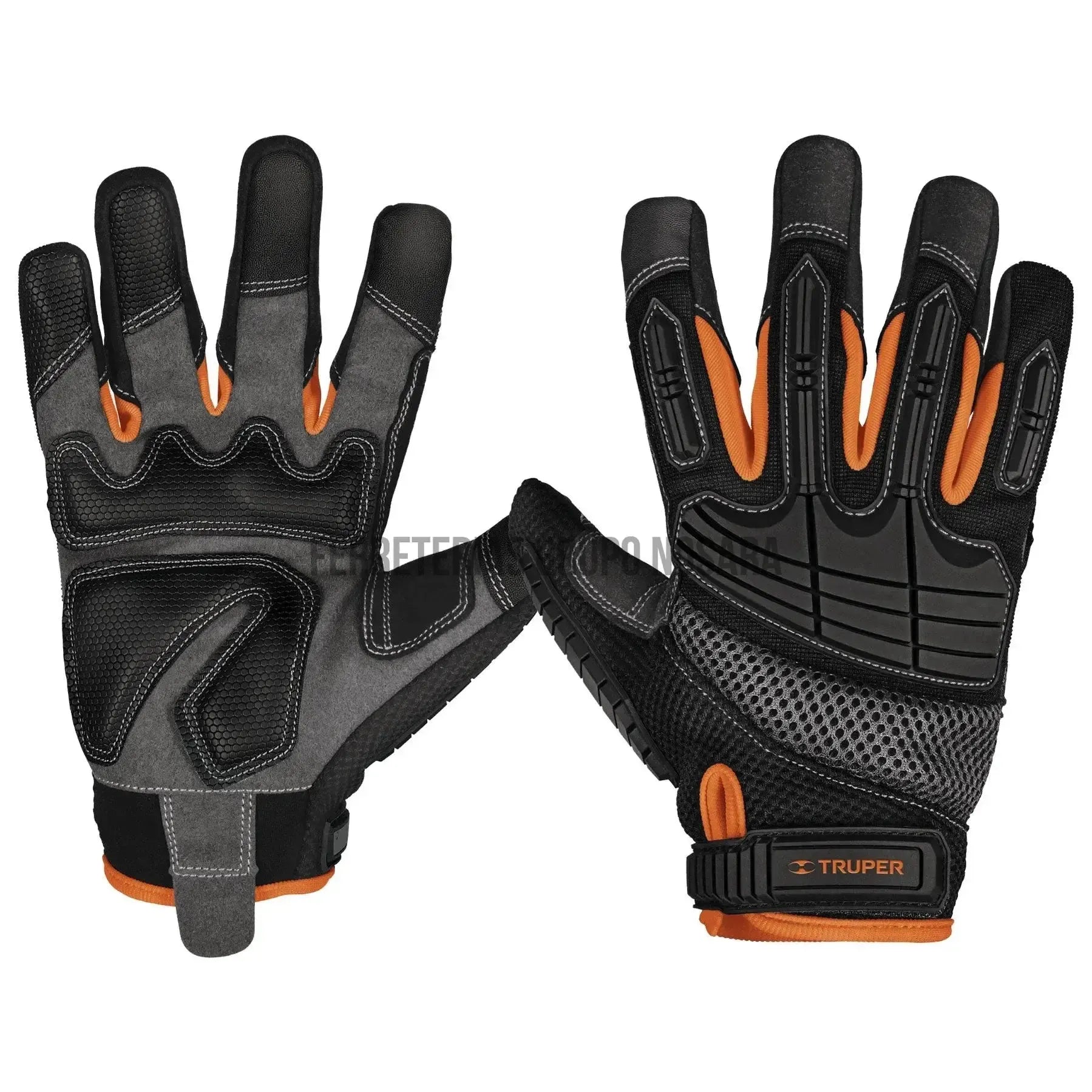 Guantes para mecánicos con protección anti-impacto, Truper / 15158-