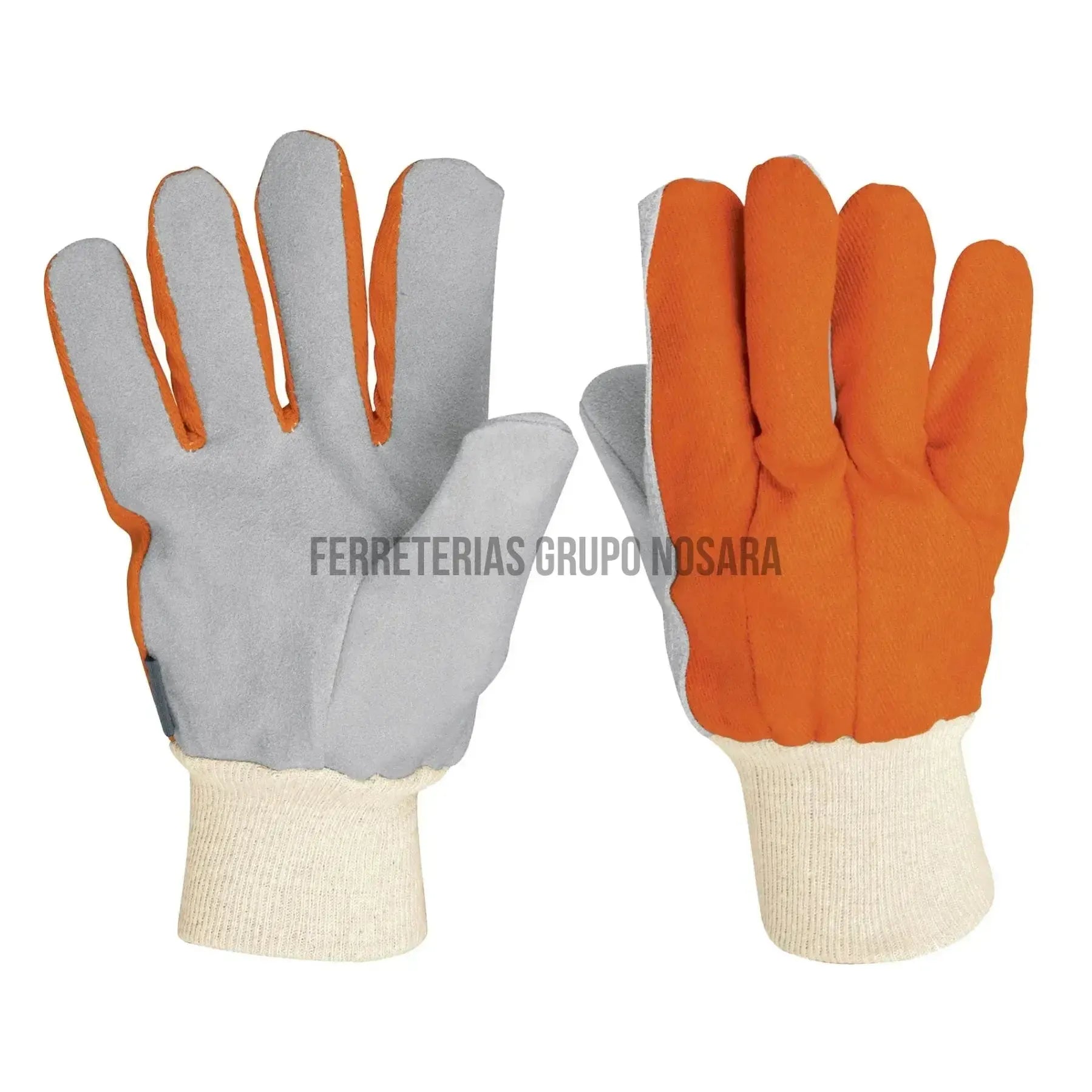Guantes carnaza y loneta, uso ligero, Truper / 14244-