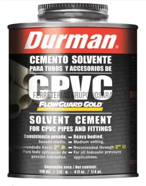 CPVC PEGAMENTO AGUA CALIENTE 1/8-