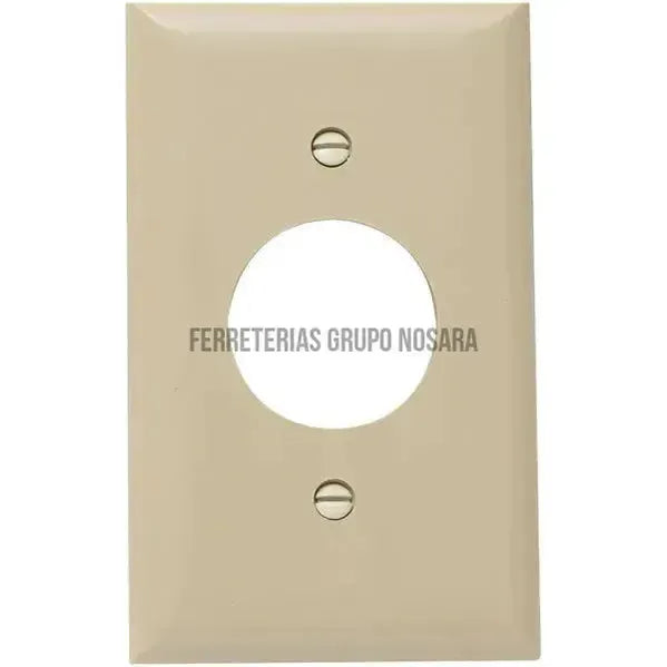 Placa sencilla para tomacorriente blanco Eagle / 2131-W-101281-7441109000950
