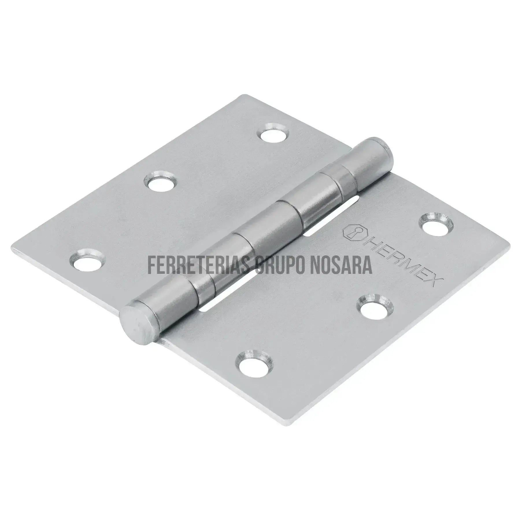 Bisagra cuadrada 3-1/2' acero inoxidable, plana, Hermex / 43228-