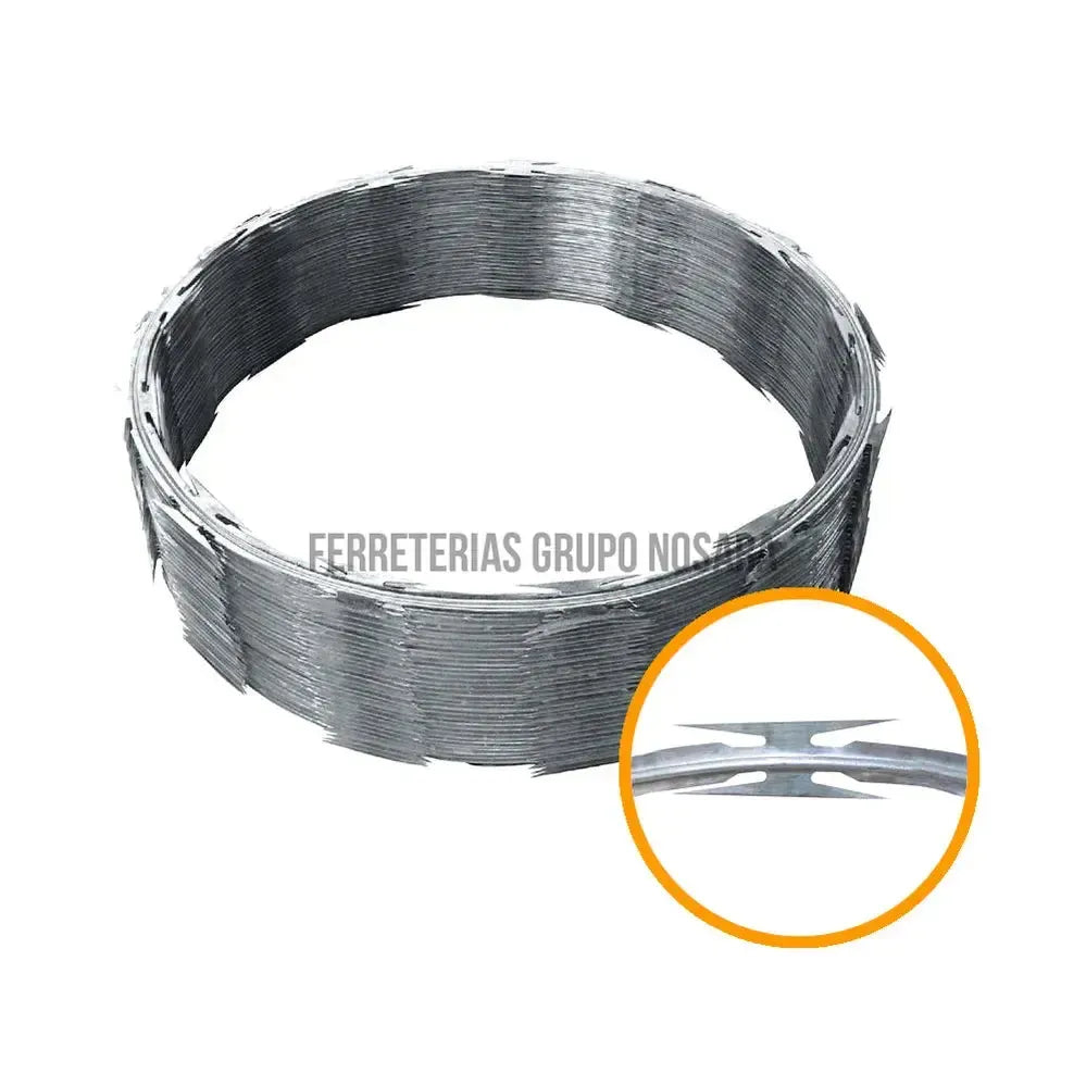 ALAMBRE NAVAJA 18" ROLLO 8MT GALVANIZADO-