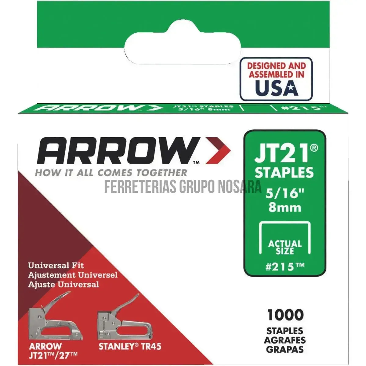 GRAPA ARROW JT21 5/16"" X 8mm-102582-079055215165
