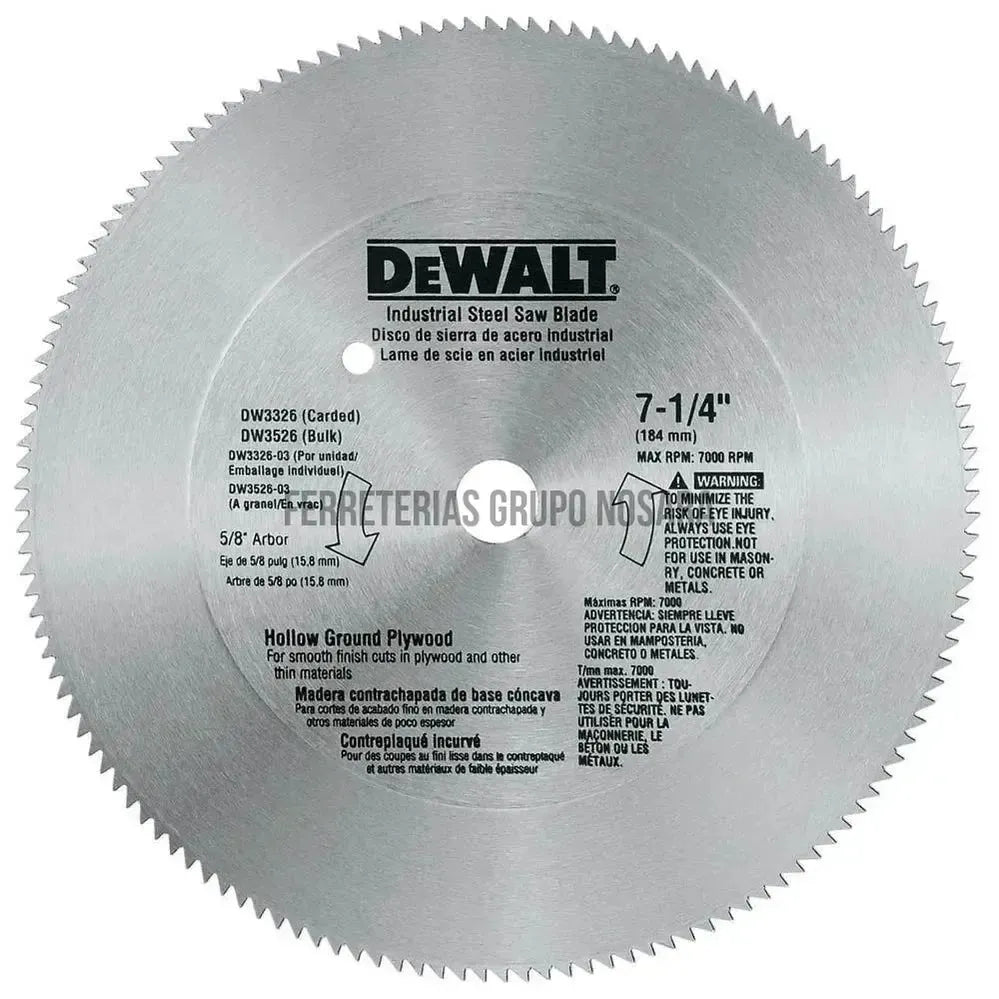 DW DISCO SIERRA PLYW 7-1/4X140D DW3326-103710-028874033269