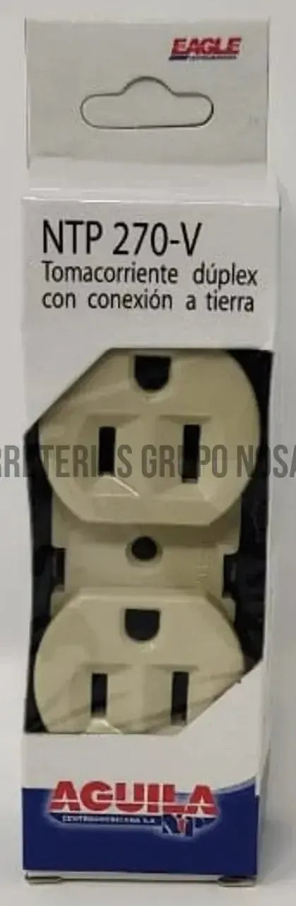 TOMA DOBLE EAGLE POLARIZADO EMPOTRAR MARFIL / (270-V)-103796-7441109002459