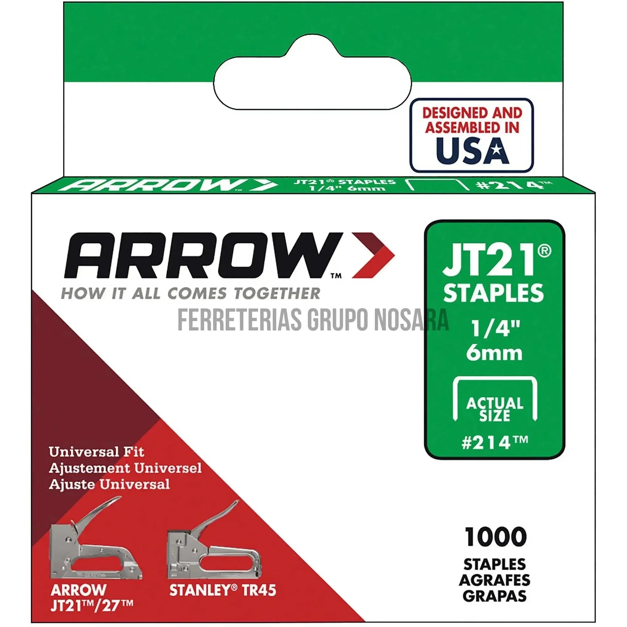 GRAPA ARROW JT21 1/4 X 6mm-105122-079055021148