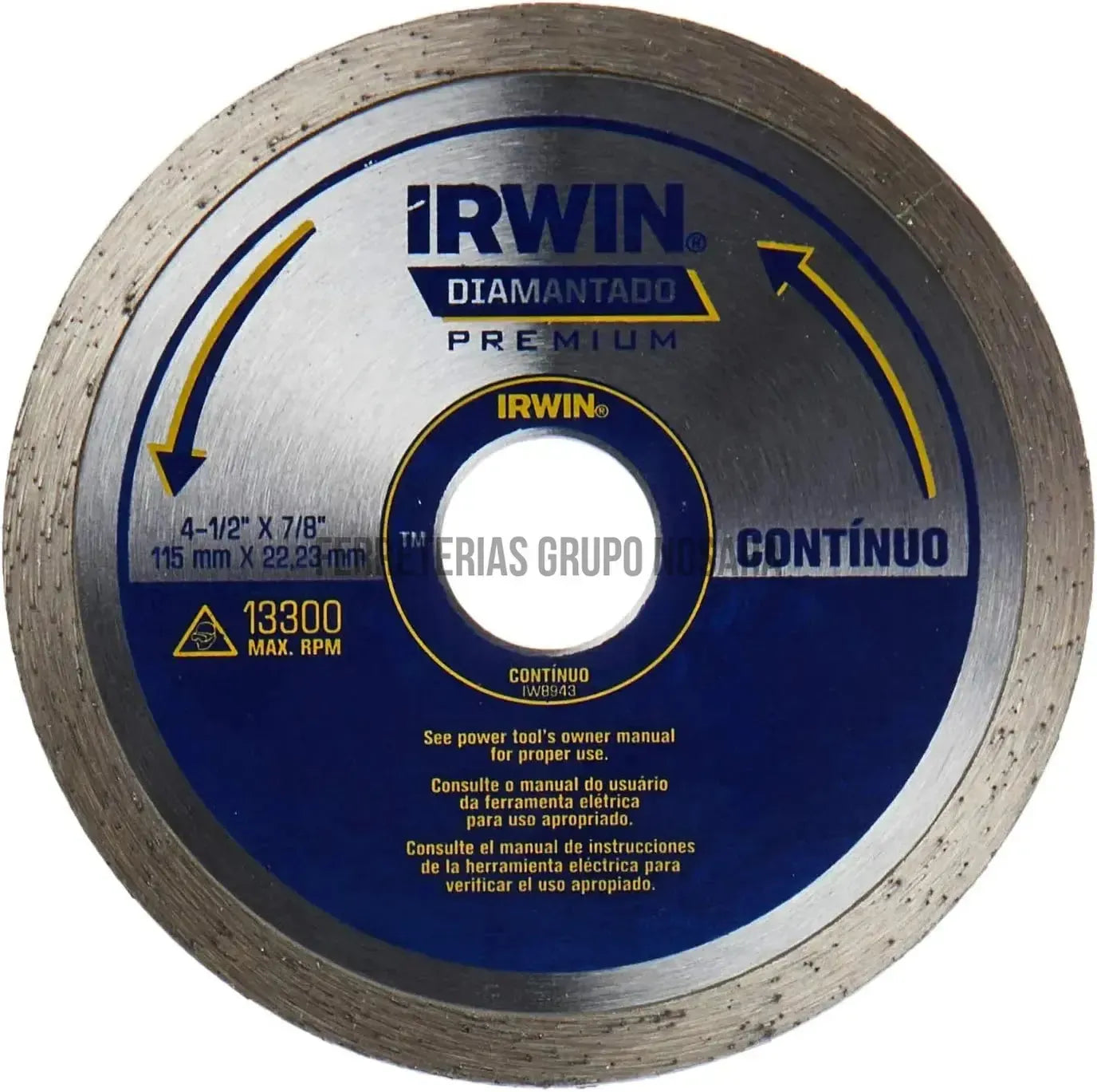 IRWIN DISCO DIAM CONT 4.1/2 X 7/8"IW8943-
