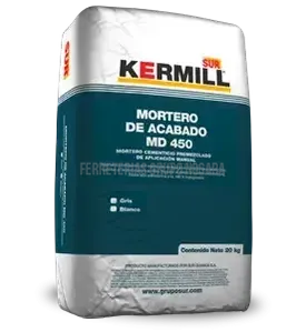 Mortero para acabado MD 450 20 kg Sur 535-39450-720-k20 (GRIS)-