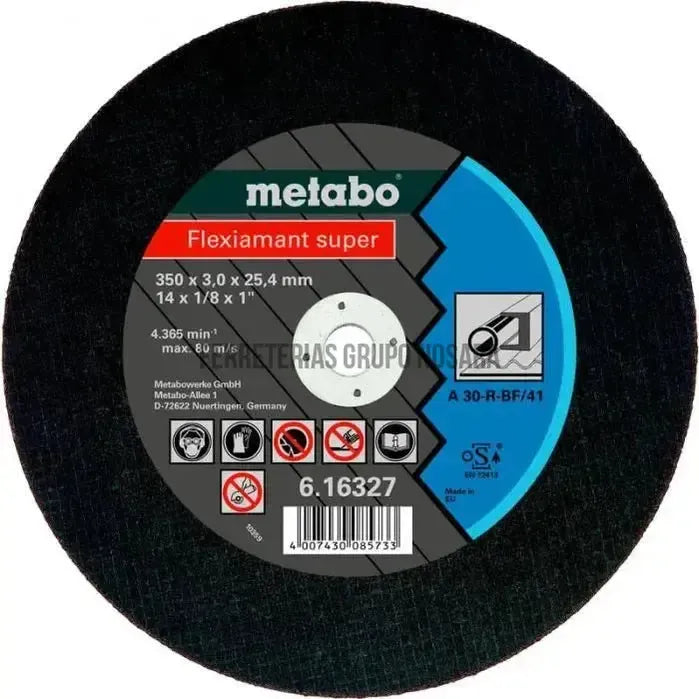METABO DISCO METAL 14"" #16327 16339-106461-4007430085733