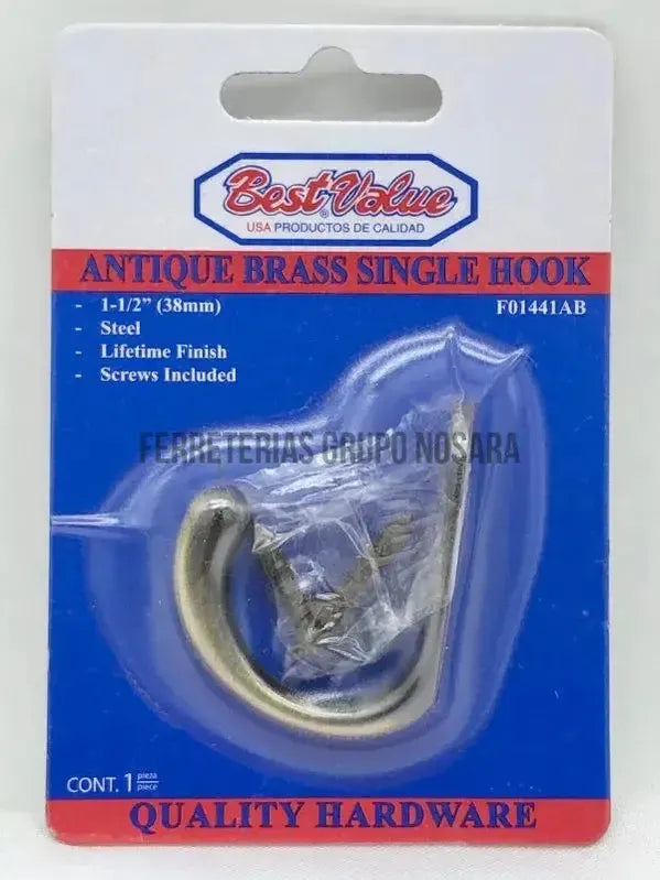 BEST VALUE GANCHO COLGAR BRONCE F01441AB-107391-7453001132943