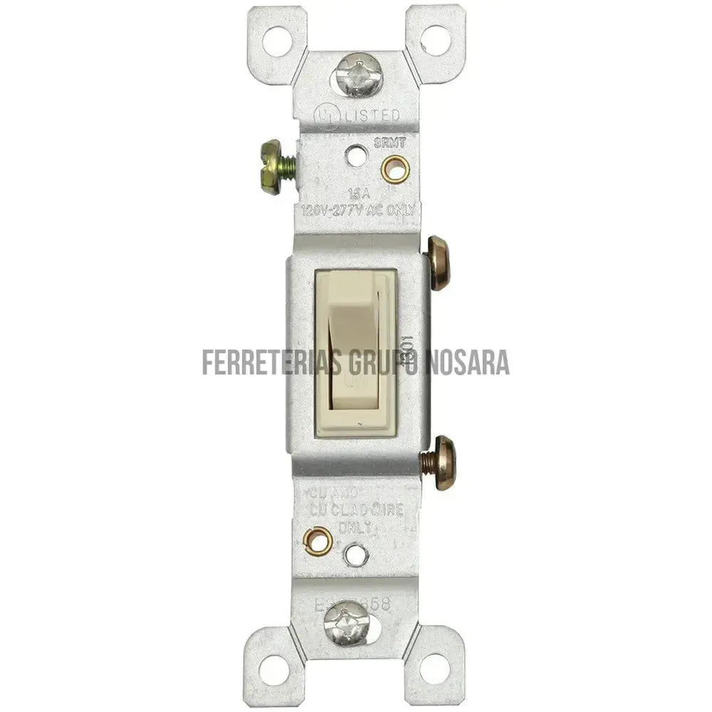 EAGLE APAGADOR SENCILLO 15AMP BLANCO / 1301W-