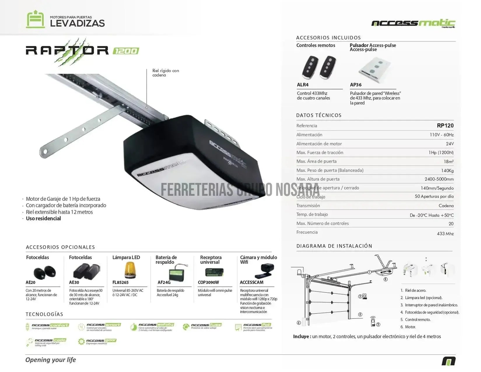 ACCESSMATIC CONTROL REMOTO 3 BOTONES-