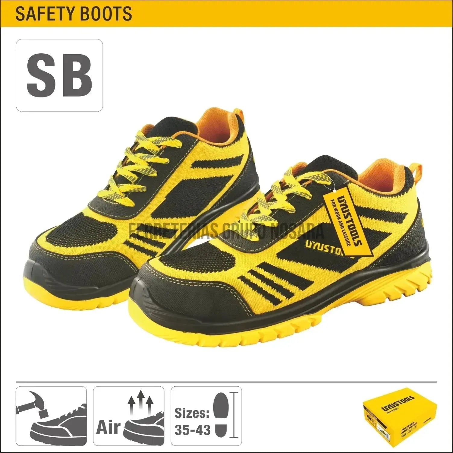 UYUSTOOLS ZAPATO DE SEGURIDAD #42 BOT242-