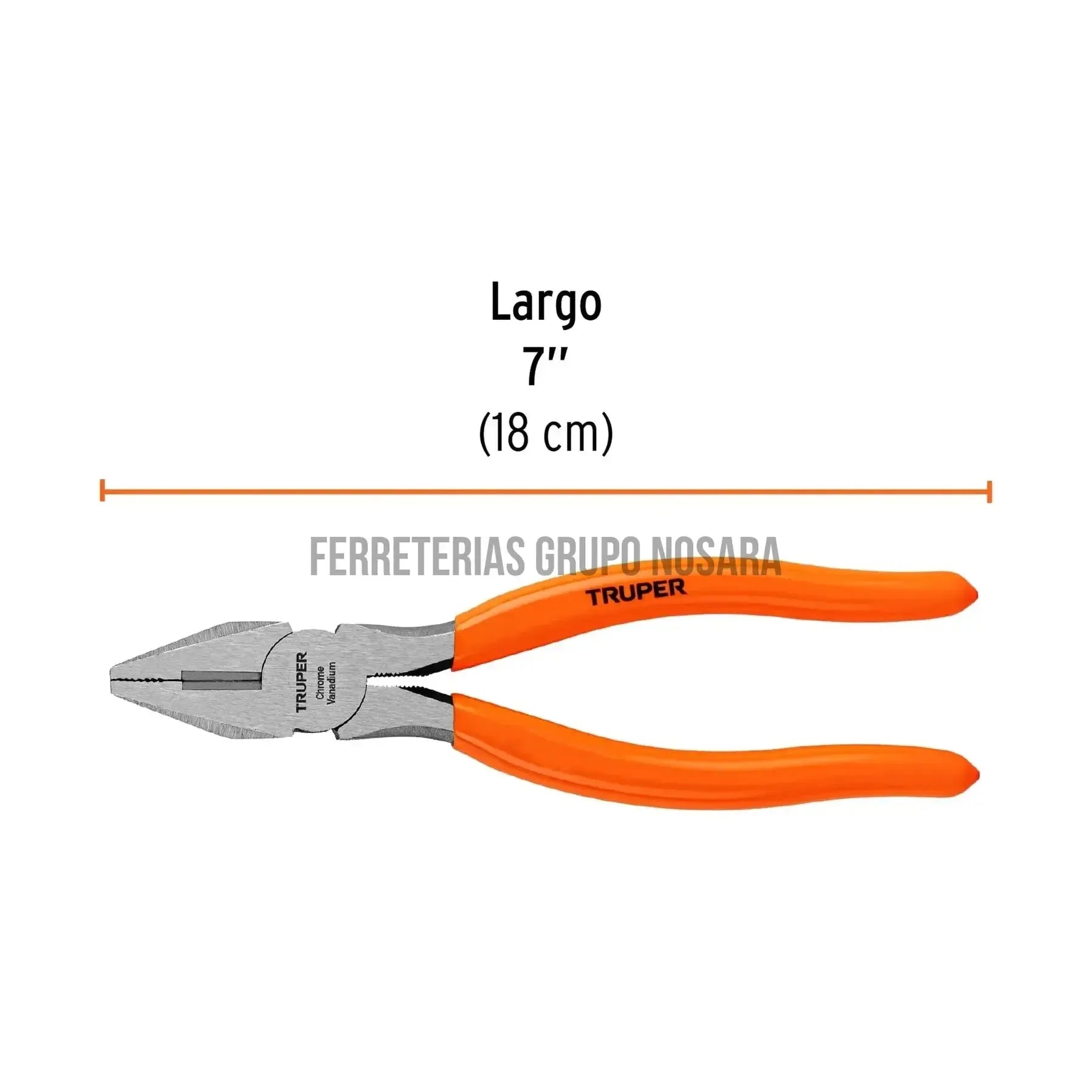 Pinza para electricista, mango PVC TRUPER T200-7 / 17307-