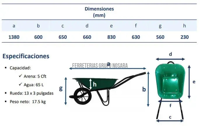CARRETILLO ESPARTACO VERDE-