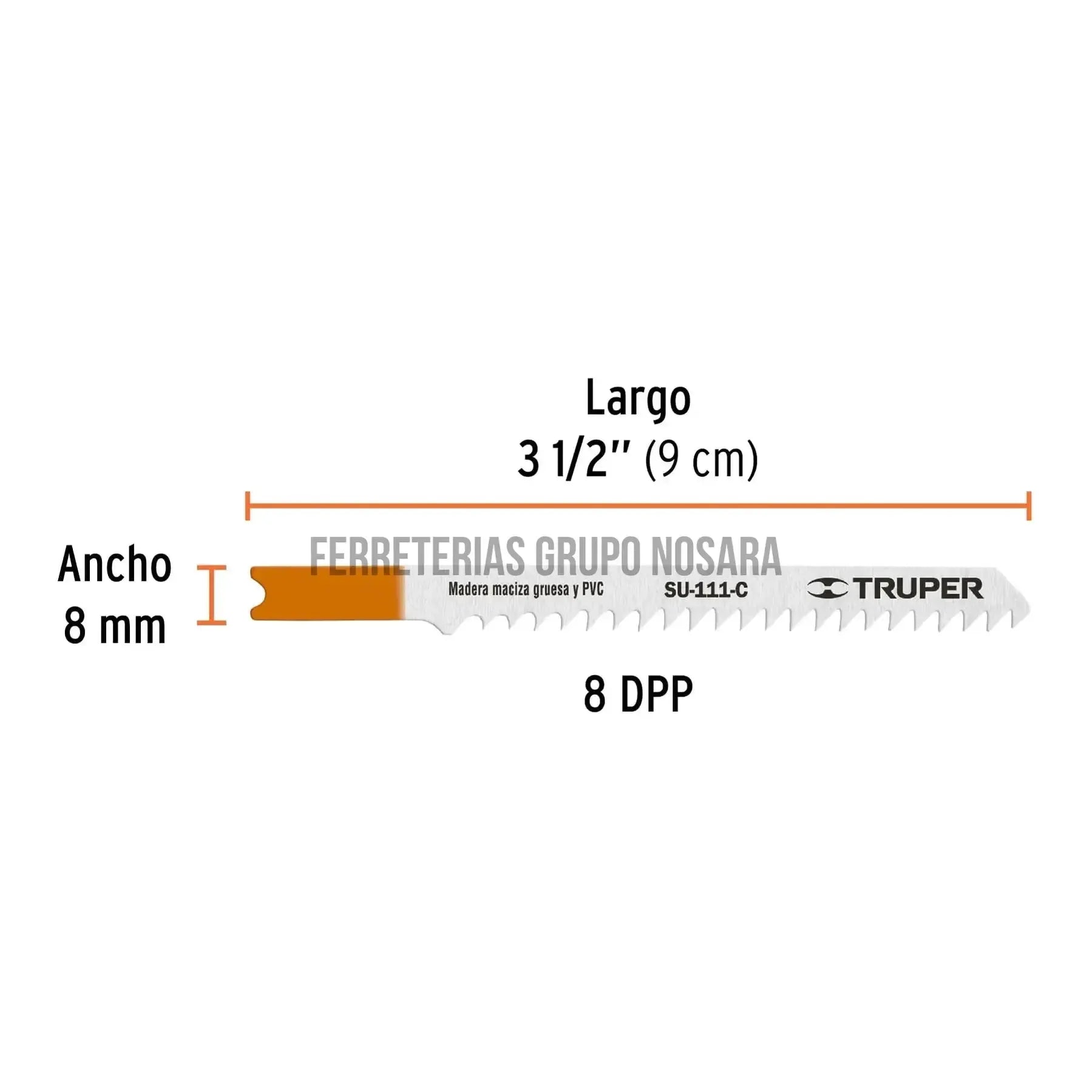 TRUPER HOJA CALADORA P/MADERA 5PZS 18137-