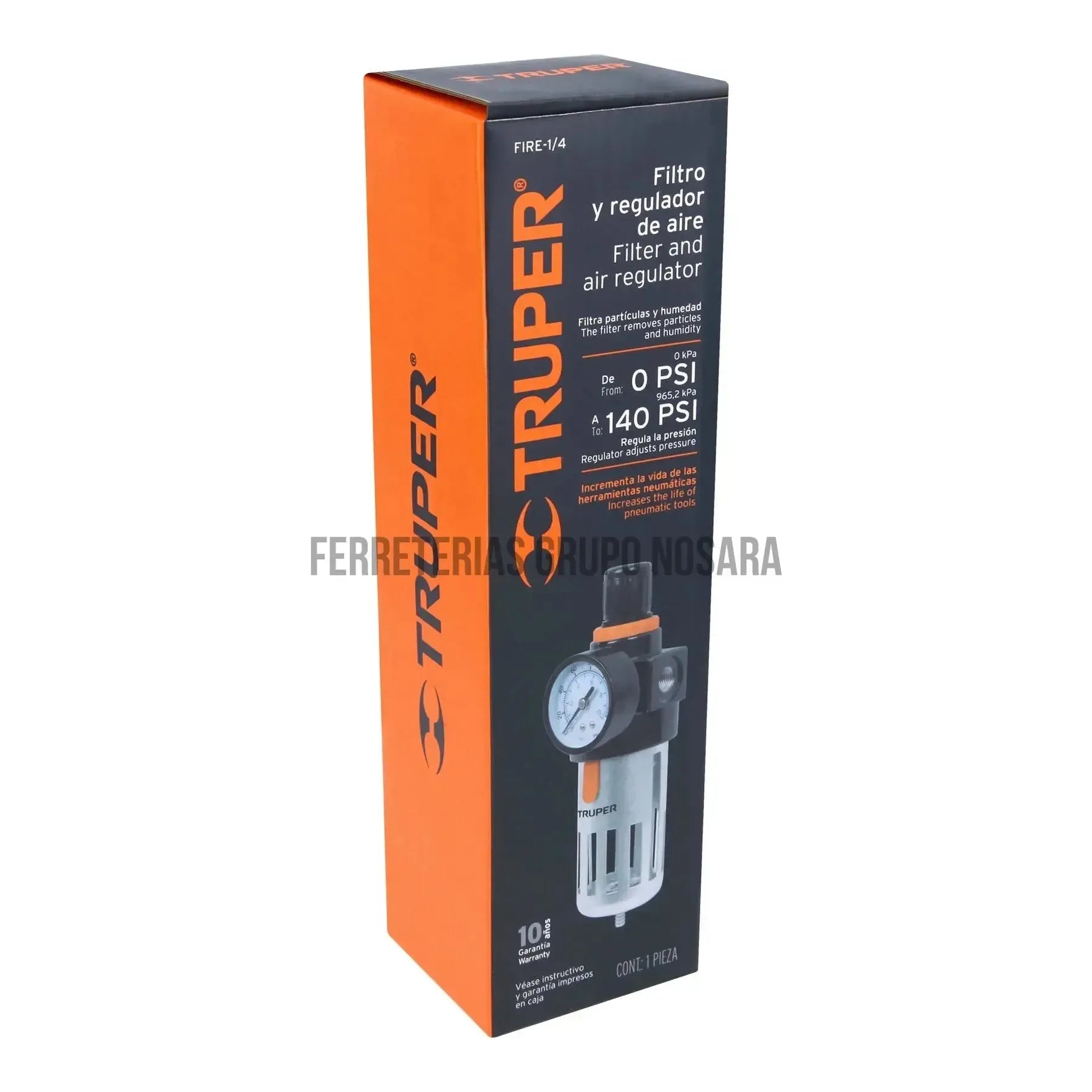 Filtro y regulador de presión de aire, cuerda 1/4 NPT / 18238-