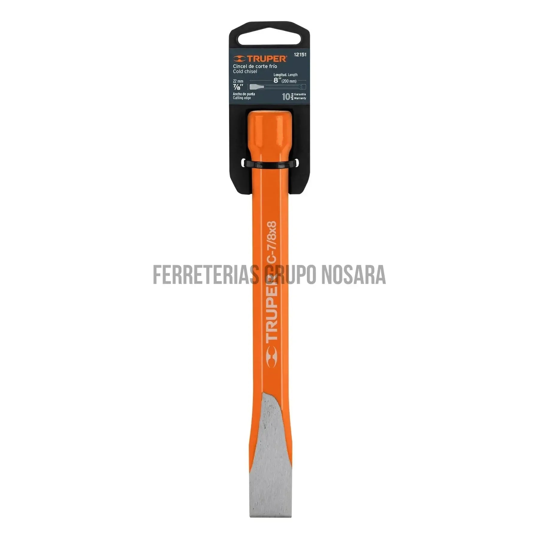 Cincel de corte frío de 7/8 X 8 TRUPER / 12151-