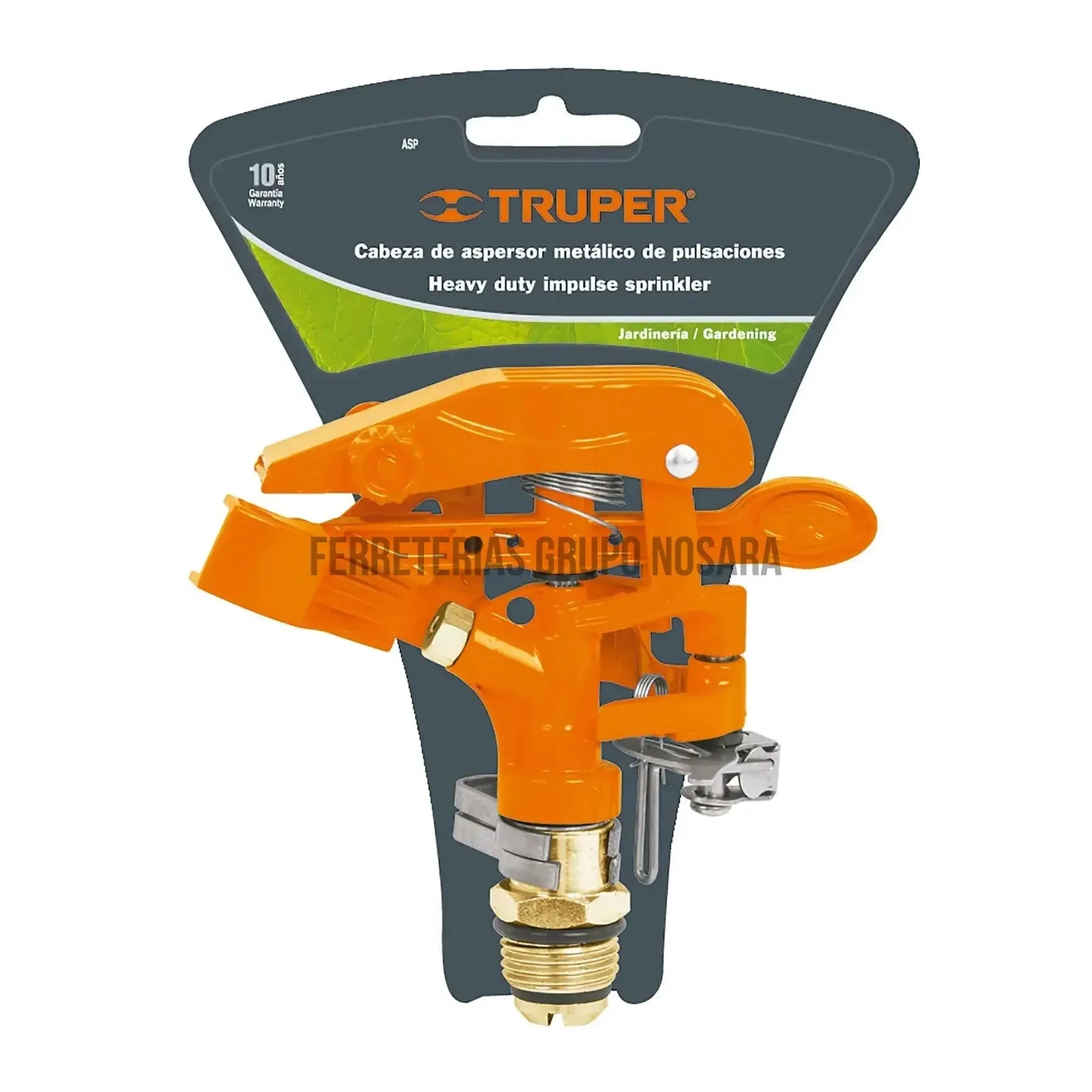 Aspersor metálico, cabeza sola, Truper / 10315-