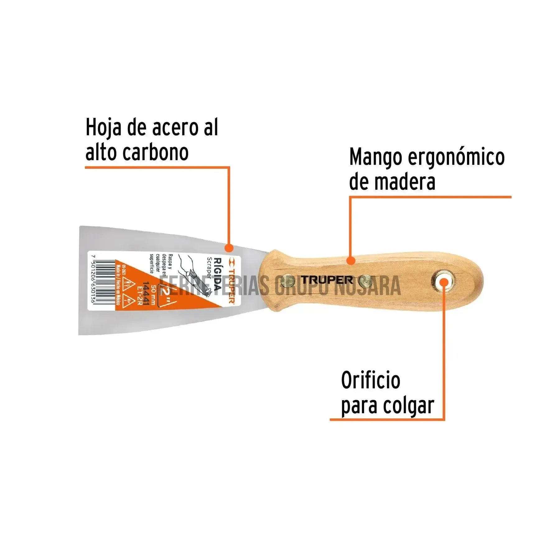 TRUPER ESPATULA M/MADERA 2 14441-