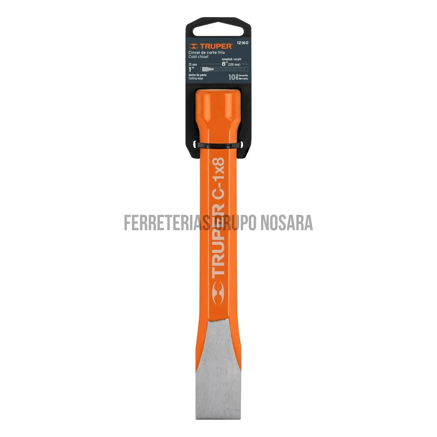 Cincel de corte frío de 1 X 8 TRUPER / 12160-