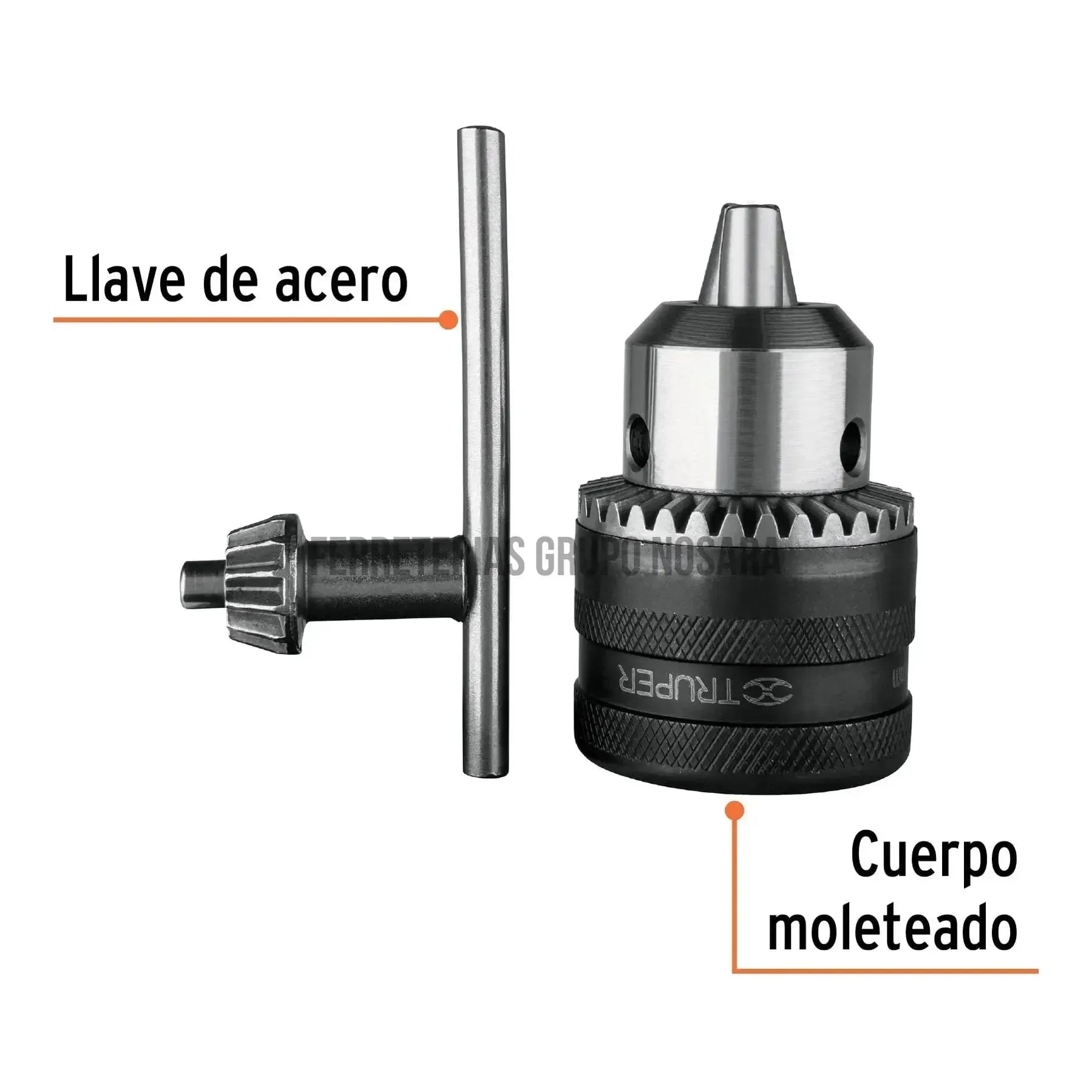 Broquero de 1/2' con llave, Truper / 16478-