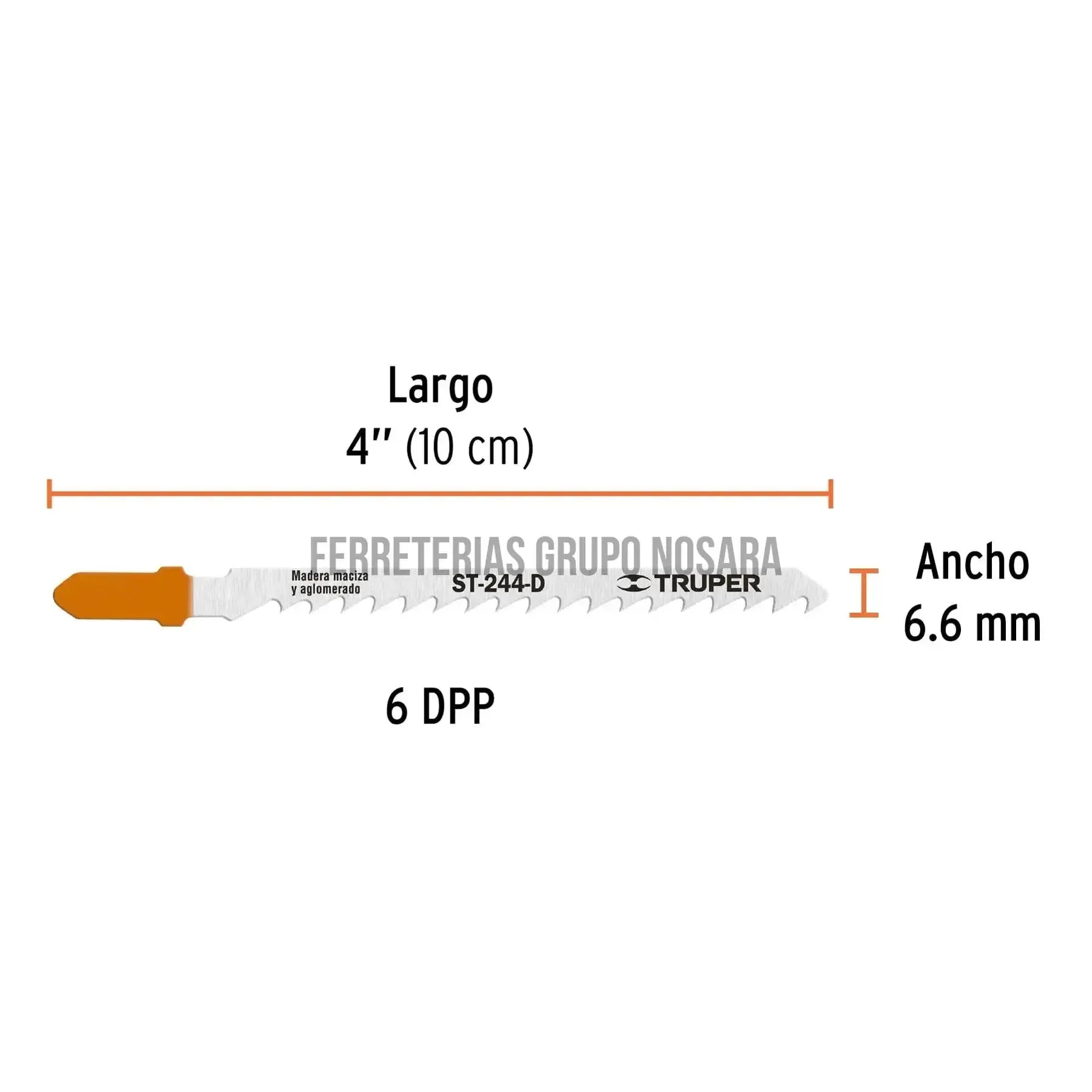 TRUPER HOJA CALADORA P/MADERA 5PZS 18133-