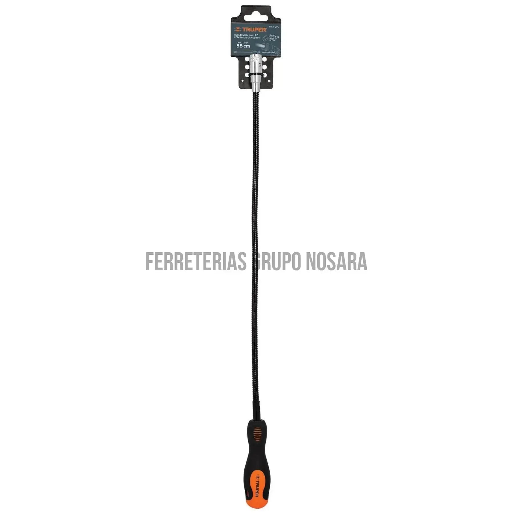 Imán extensible, flexible de acero con LED, 3 kg, Truper / 15326-