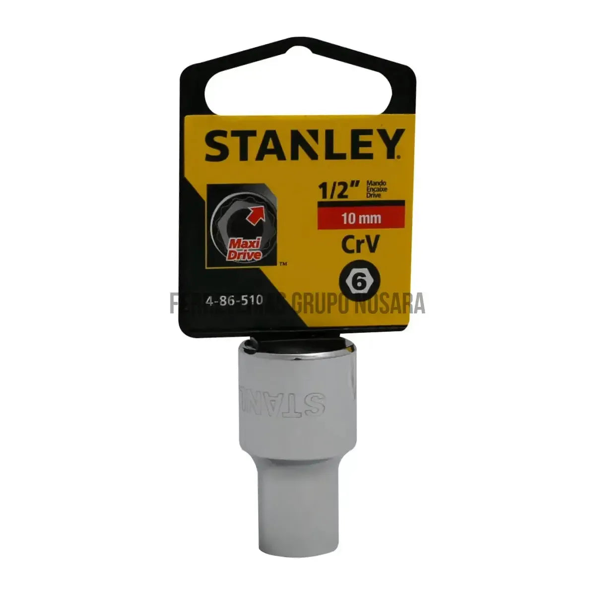 CUBO ESPIGA 1/2" 6 PUNTAS 10MM STANLEY 86- 510-