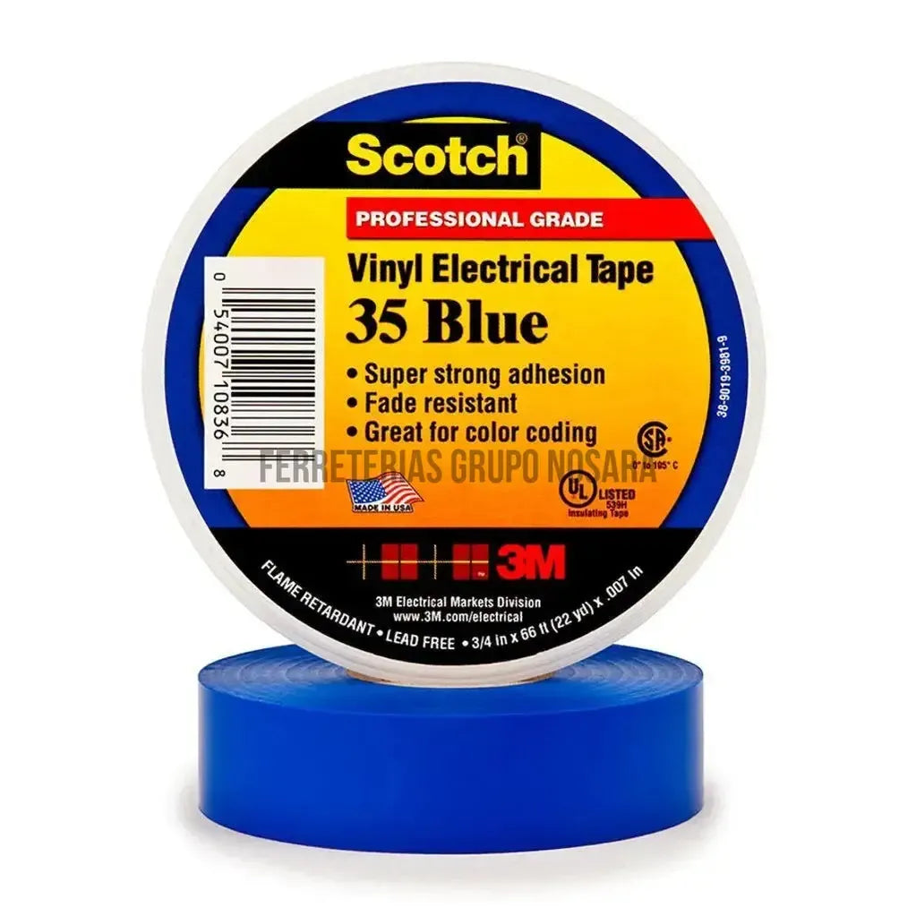 Tape electrico 35 3M (azul) SCOTCH-