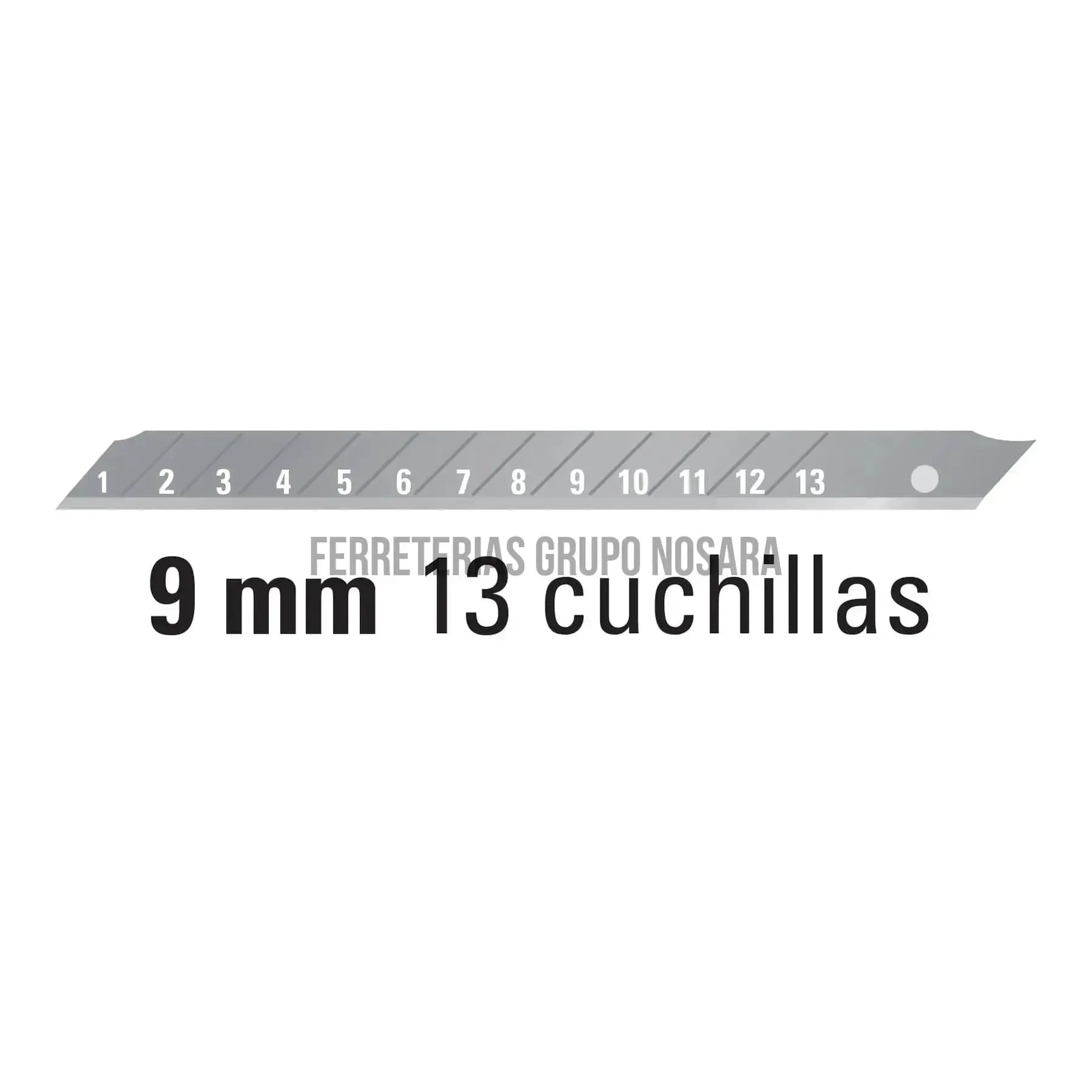 Cutter 9 mm profesional con alma metálica y grip, Truper / 16971-