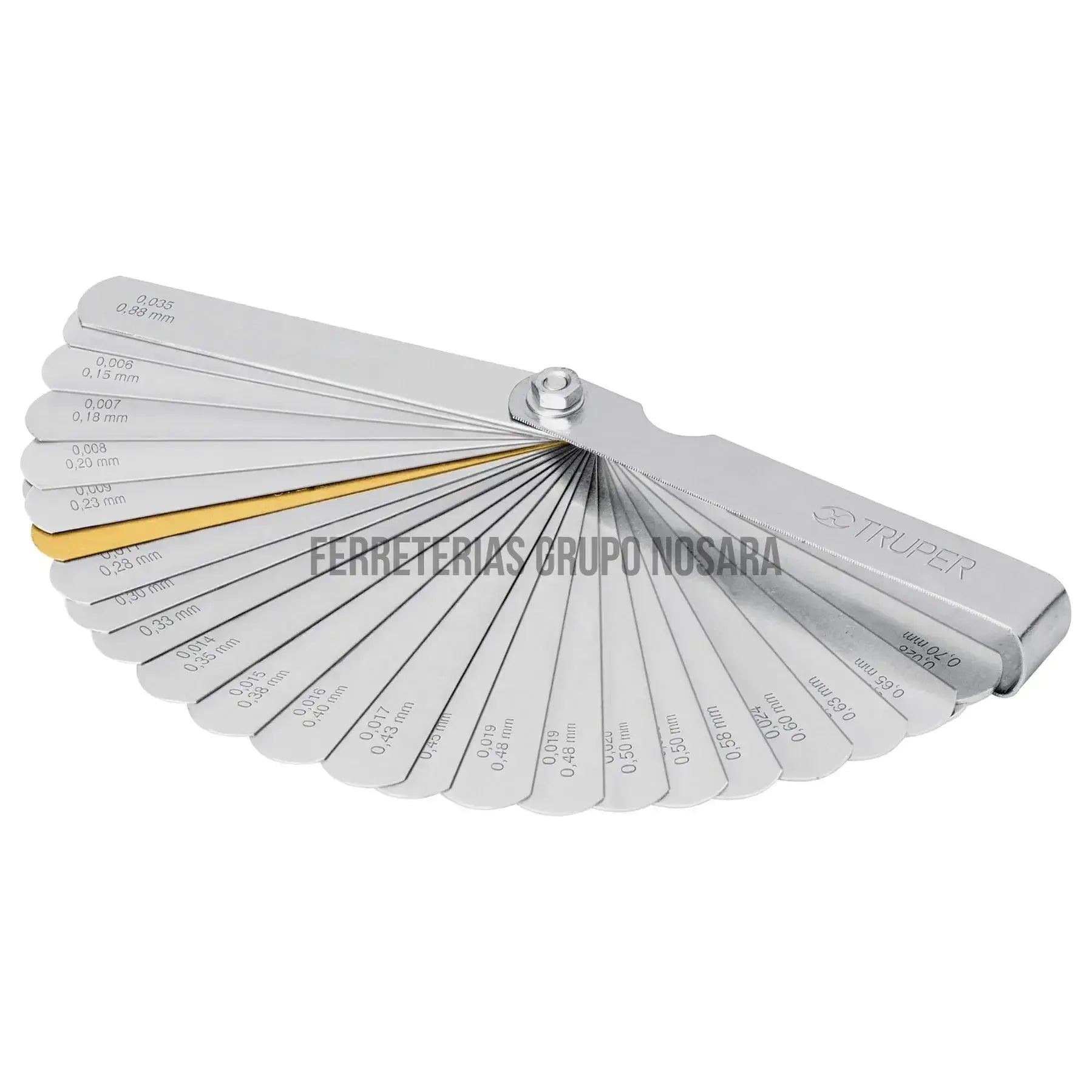 Calibrador de 32 hojas std / mm TRUPER / 14397-