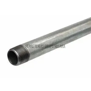 Tubo de cañería hierro galvanizado con rosca 2"" 50MM-