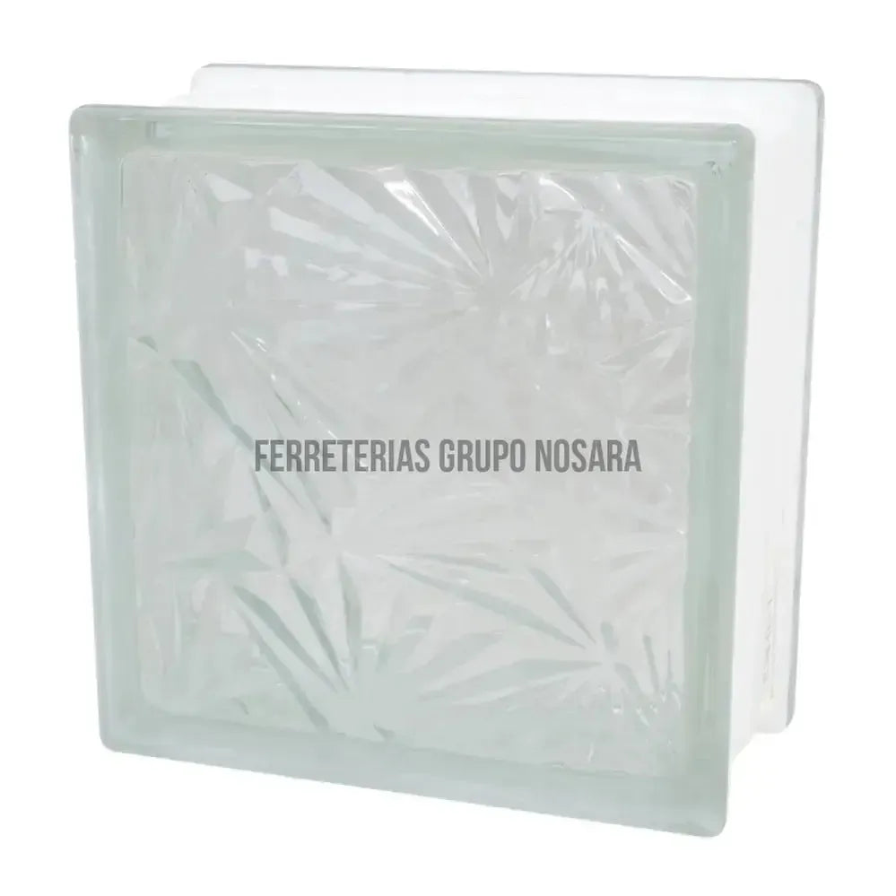 VIDRIO BLOCK ICE FLOWER DIAMOND / 19 x 19 x 8 cm-