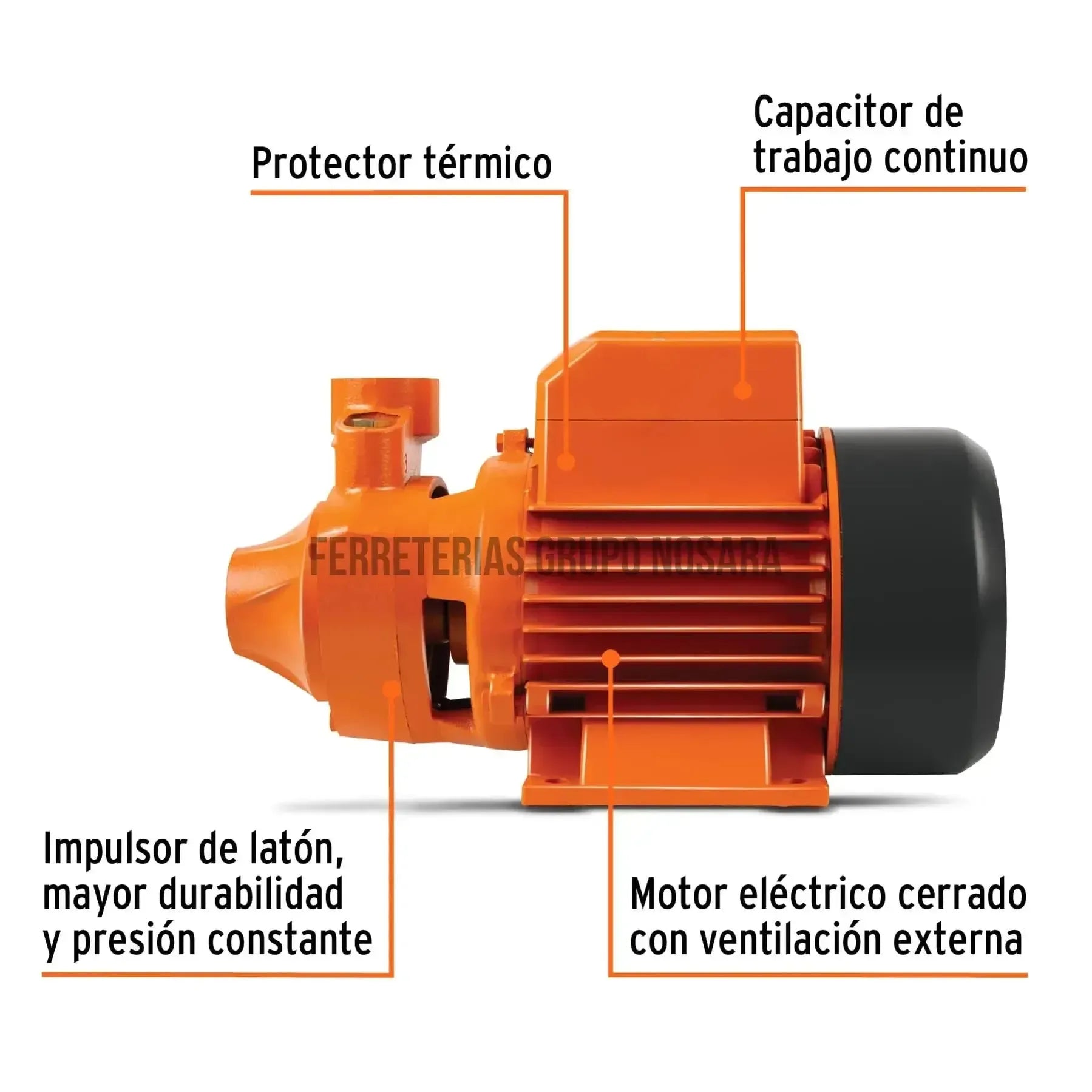 Bomba periférica 3/4 HP, Truper Expert / 10069-