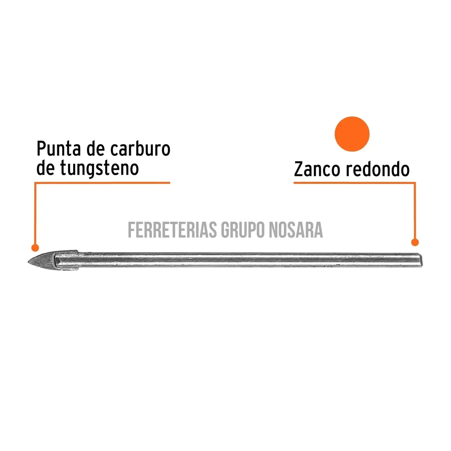 Broca para vidrio y azulejo de 1/8 TRUPER / 11700-