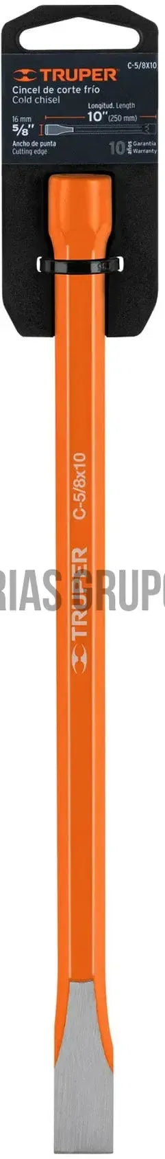 Cincel de corte frío de 5/8 X 10', Truper / 12133-