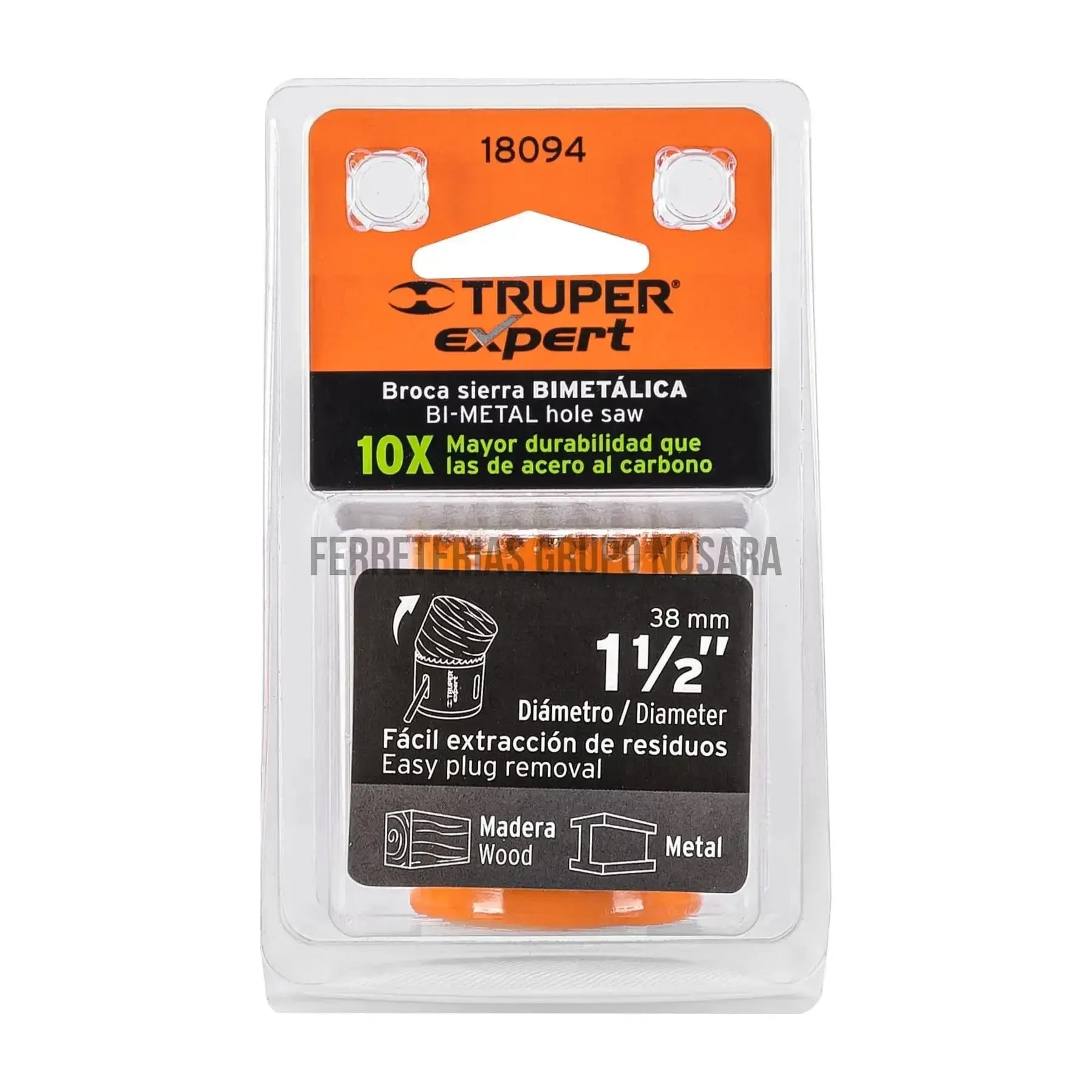 Broca sierra bimetálica 1-1/2 TRUPER / 18094-