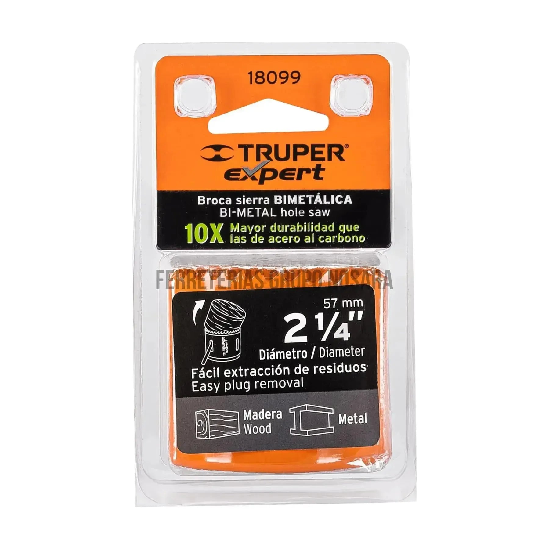 Broca sierra bimetálica 2-1/4 TRUPER / 18099-