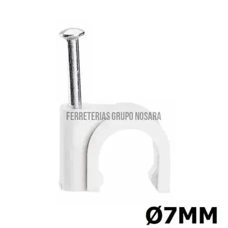 GRAPA AISLANTE 7MM C/ CLAVO ACERO LG315-400022-3414970503916