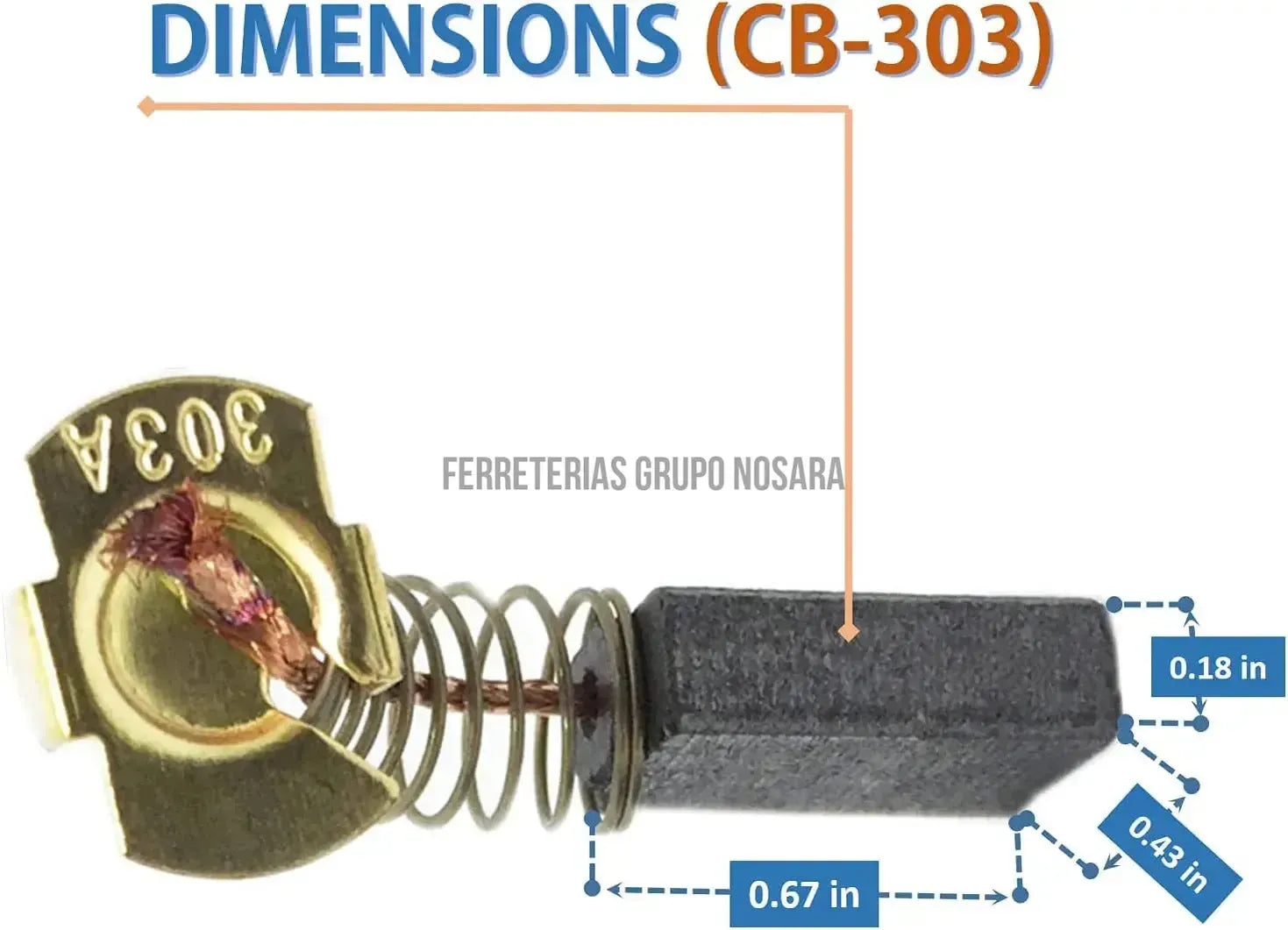 MAKITA CARBON #191963-2 CB303 (194996-6)-