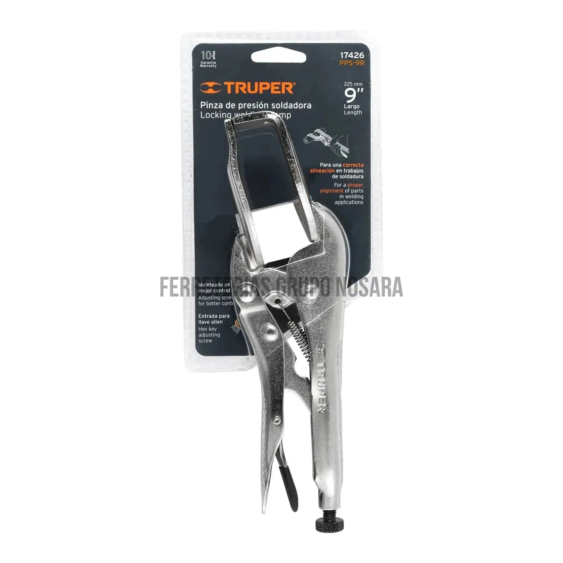 Pinza de presión soldadora 9 TRUPER PSS-9R / 17426-