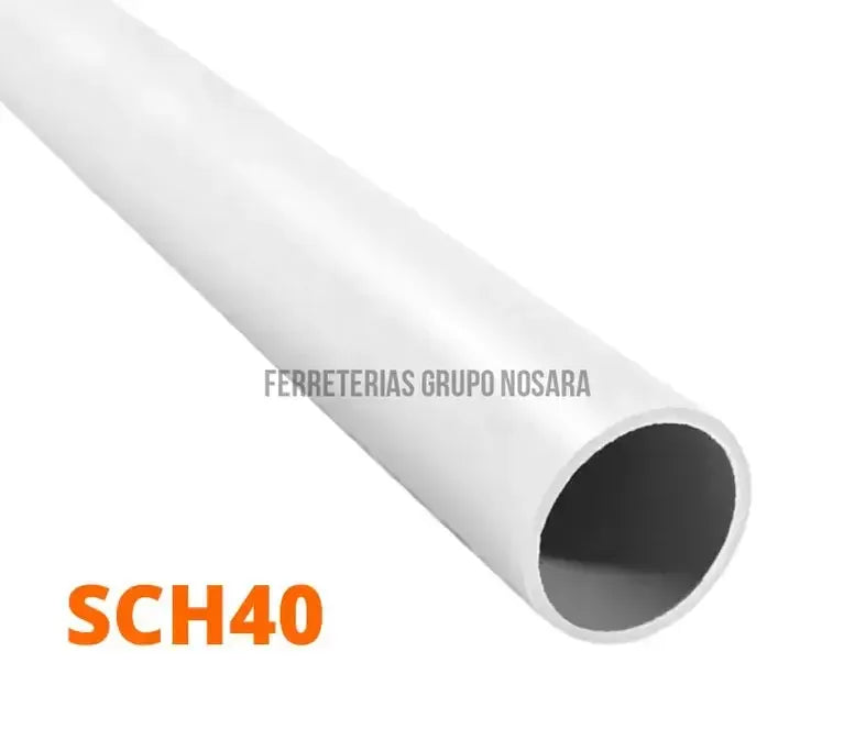 TUBO PRESIÓN PVC SCH40 12 MM (1/2") 6 m-